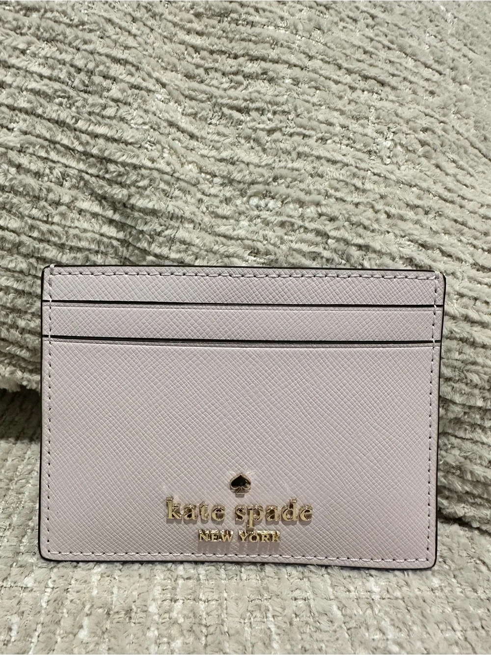 NWT-Kate Soade Pale Pink Saffiano Leather Card Holder